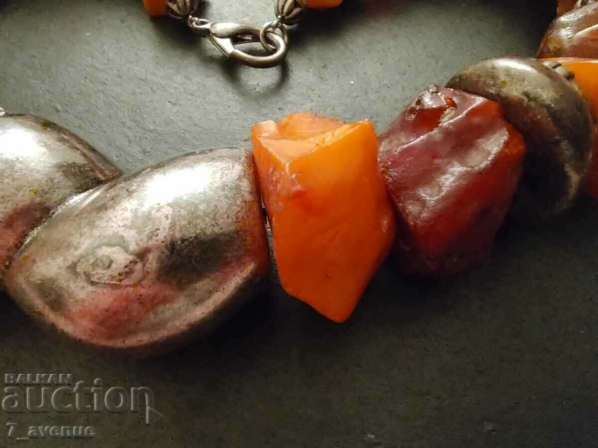 Z Necklace, pendant, old jewelry, Amber, 140 grams 20.11.24 - 6 Z Necklace, pendant, old jewelry, Amber, 140 grams 20.11.24 - 6