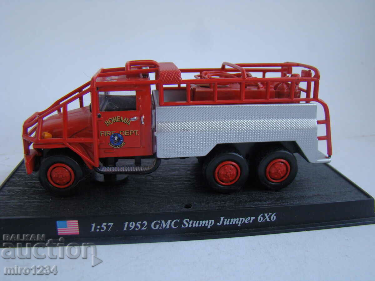 БЗЦ 1/57 GMC STUMP JUMPER 1952  ПОЖАРНА МОДЕЛ КАМИОН ИГРАЧКА