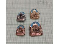 PLEVEN MAUSOLEY LOT OF BADGES 4 PCS