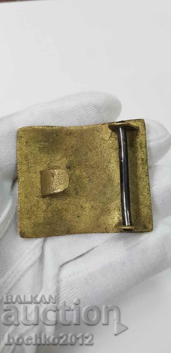 Rare military Bulgarian royal buckle with coat of arms with price 75.00 BGN | € 38.35 Rare military Bulgarian royal buckle with coat of arms with price 75.00 BGN | € 38.35