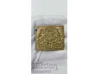 Rare military Bulgarian royal buckle with coat of arms