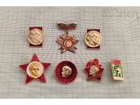 SOCIALISM NRB URSS LOT DE INSIGNE 7 NUMERE