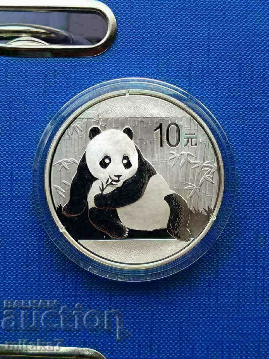 Moneda de argint „Panda chinezească”, 1 oz, 2015