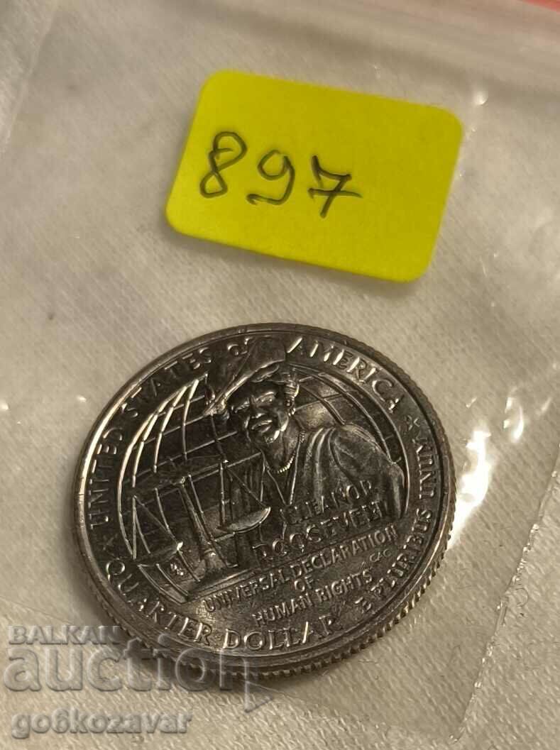 Auction USA - America 25 cents 2023 Jubilee UNC Auction USA - America 25 cents 2023 Jubilee UNC