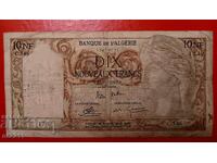 10 франка Френски Алжир 1960