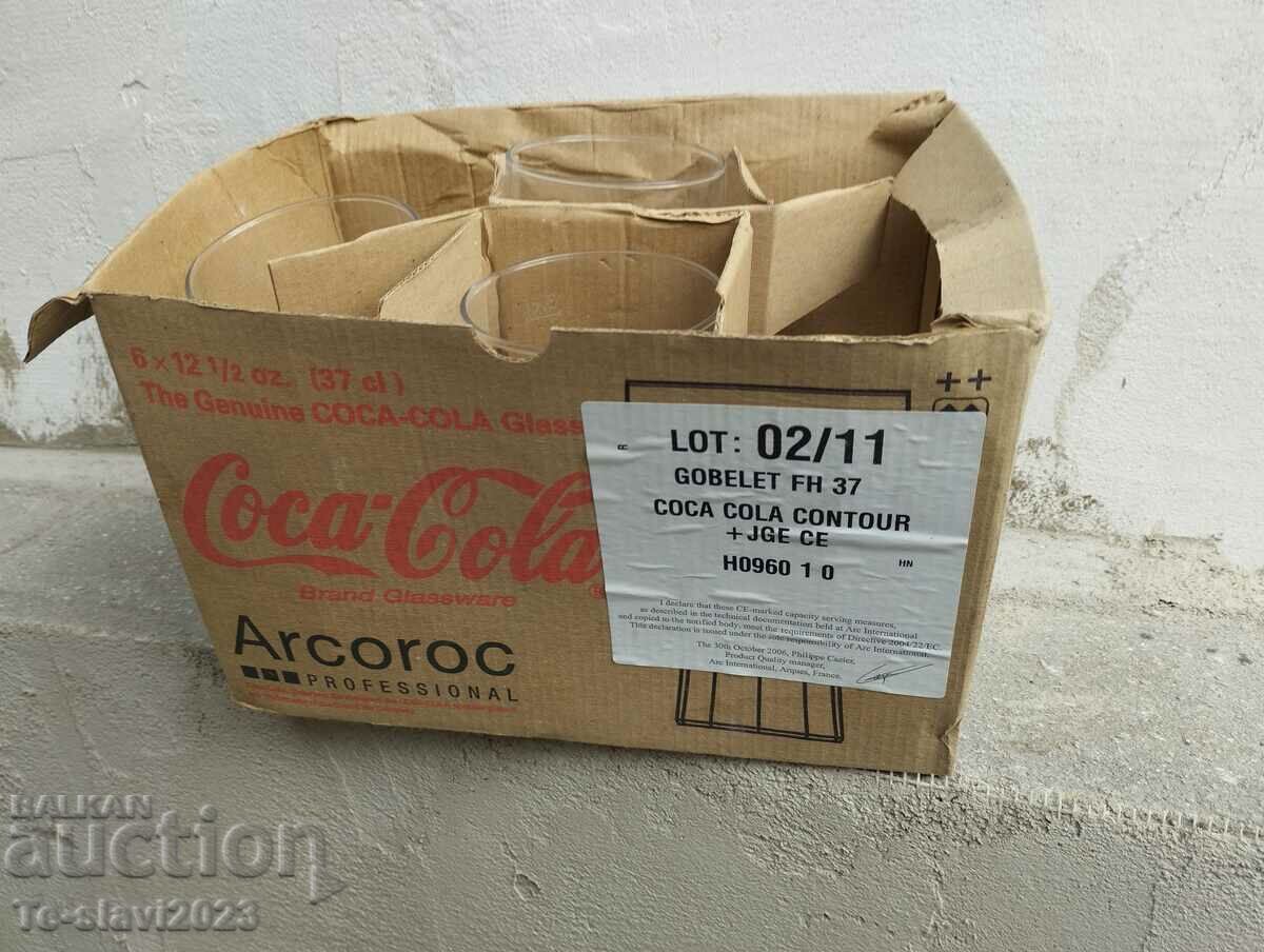 An old glass of Coca Cola