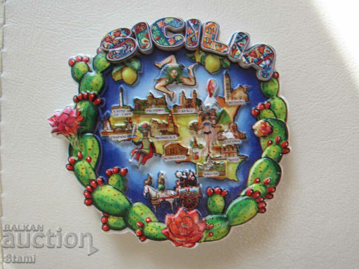 Auction Magnet from Sicily, Italy-1 Auction Magnet from Sicily, Italy-1