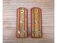 old Bulgarian military sermen epaulettes of a colonel from the Sotsa