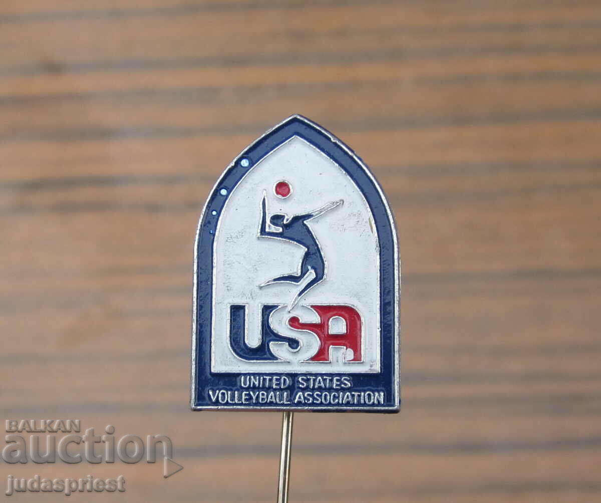 badge sign American Volleyball Federation USA