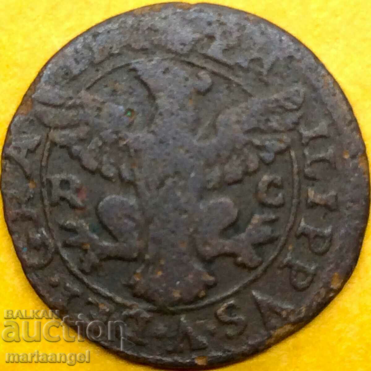 Палермо 3 пиколи 1701 Италия Филип V (1701-1713)  2,42г RARE