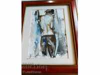 .BEAUTIFUL MASTER WATERCOLOR SIGNED PICTURE FRAME GLASS