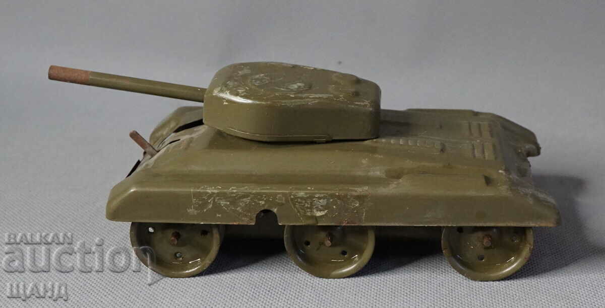 IGRA Old Czech metal mechanical toy tank model