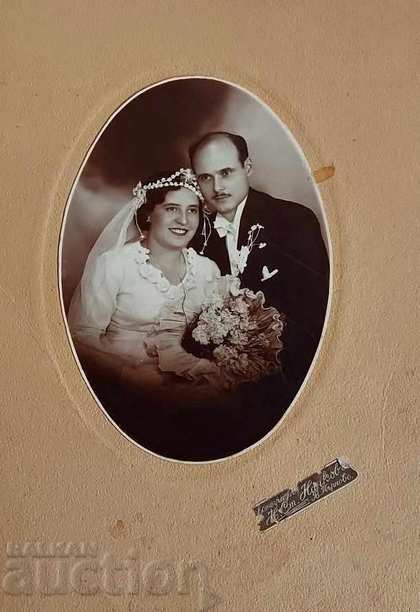 Licitație FOTO NUNTA VECHE FOTO CARTON REGATUL NUNTA BULGA