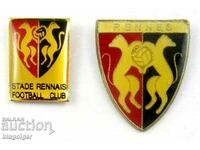 Soccer Badges-Lot of 2 FC RENS France badges