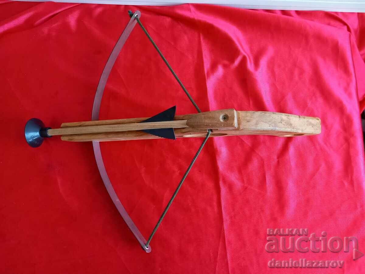 Old German Wooden Toy CROSSBOW with price 25.00 BGN | € 12.78 Old German Wooden Toy CROSSBOW with price 25.00 BGN | € 12.78