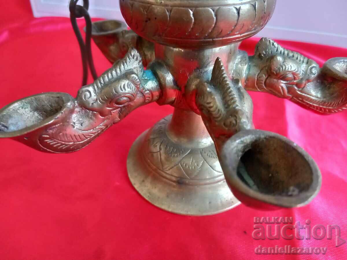 Rare Old Buddhist Temple Oil Lamp with price 280.00 BGN | € 143.16 Rare Old Buddhist Temple Oil Lamp with price 280.00 BGN | € 143.16