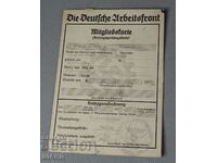 1939 Germany Map document stamp swastika many stamps