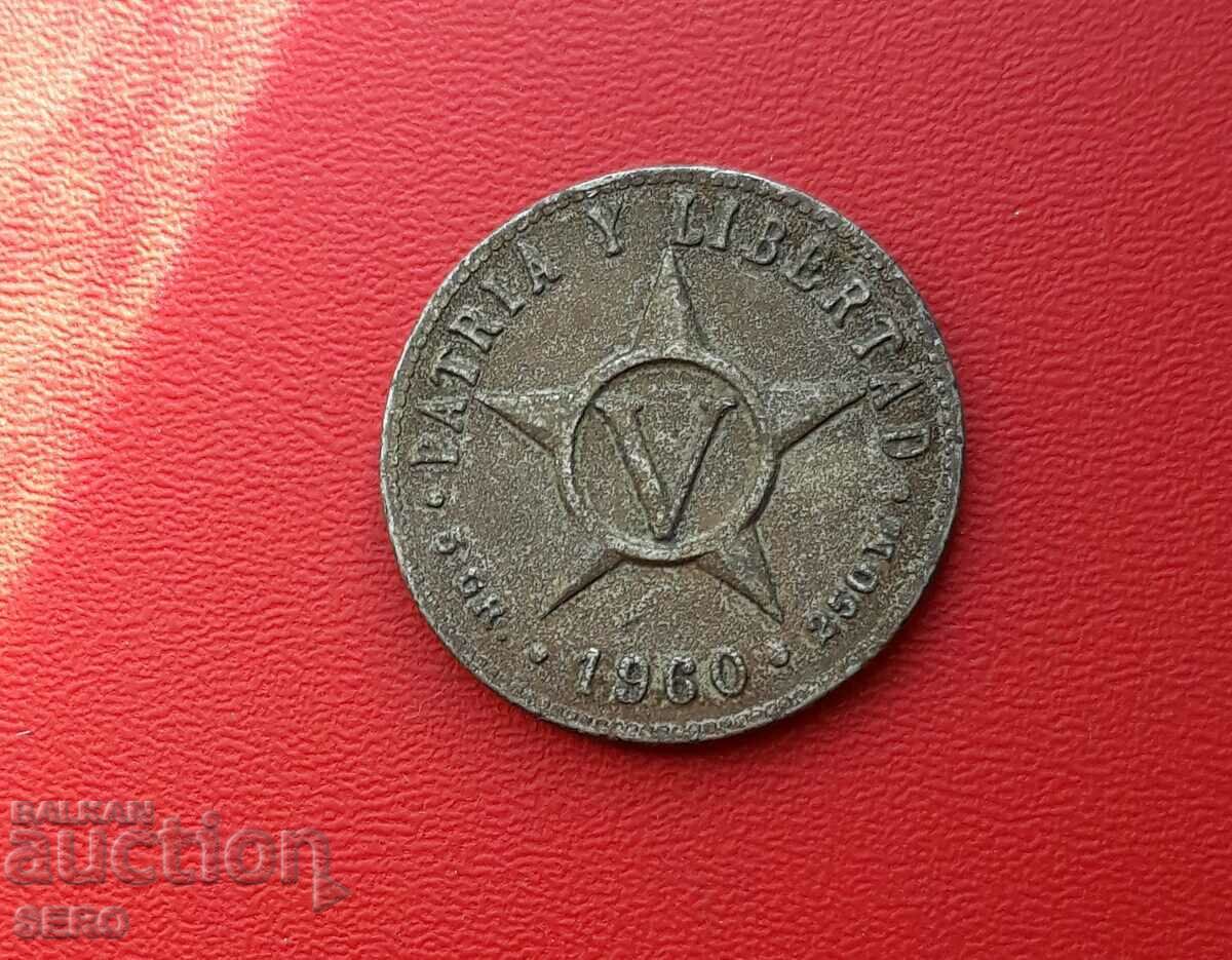 Cuba-5 centavos 1960