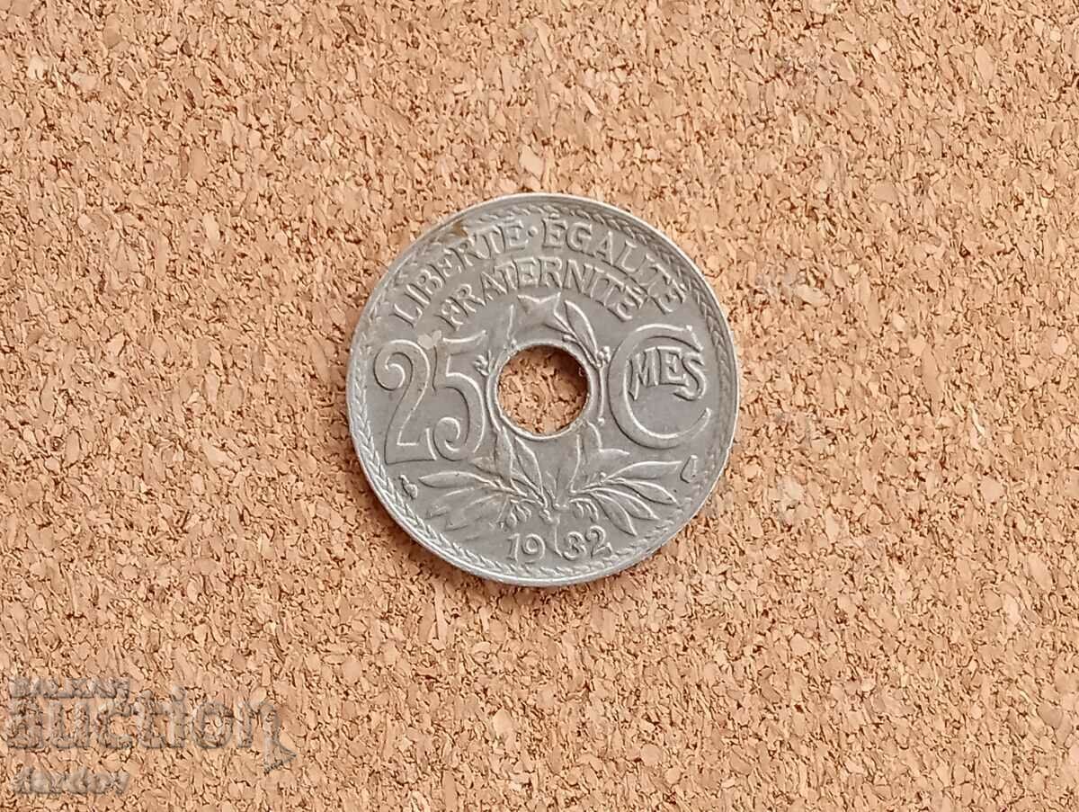 Γαλλία 25 εκατοστά 1932 με τιμή € 0.70 | 1.37 BGN