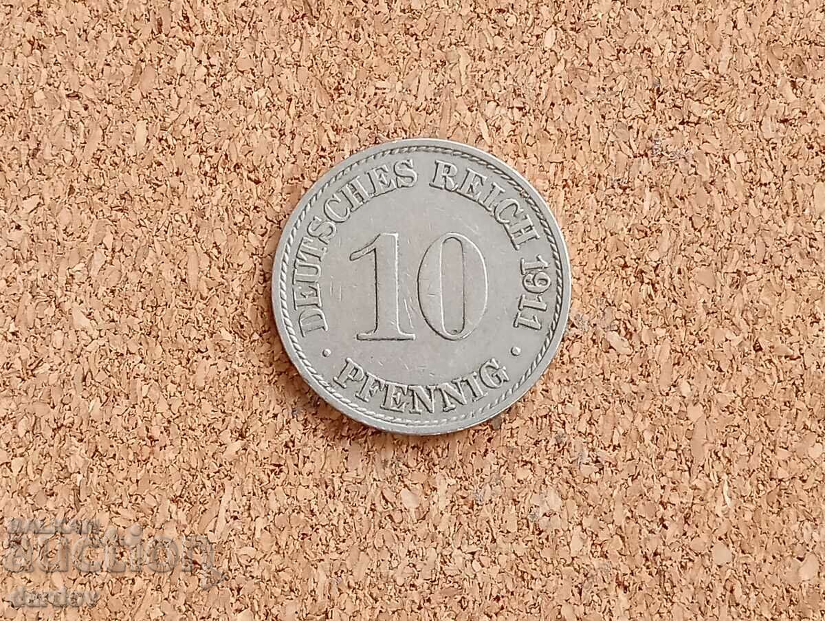 Germany 10 Pfennig 1911