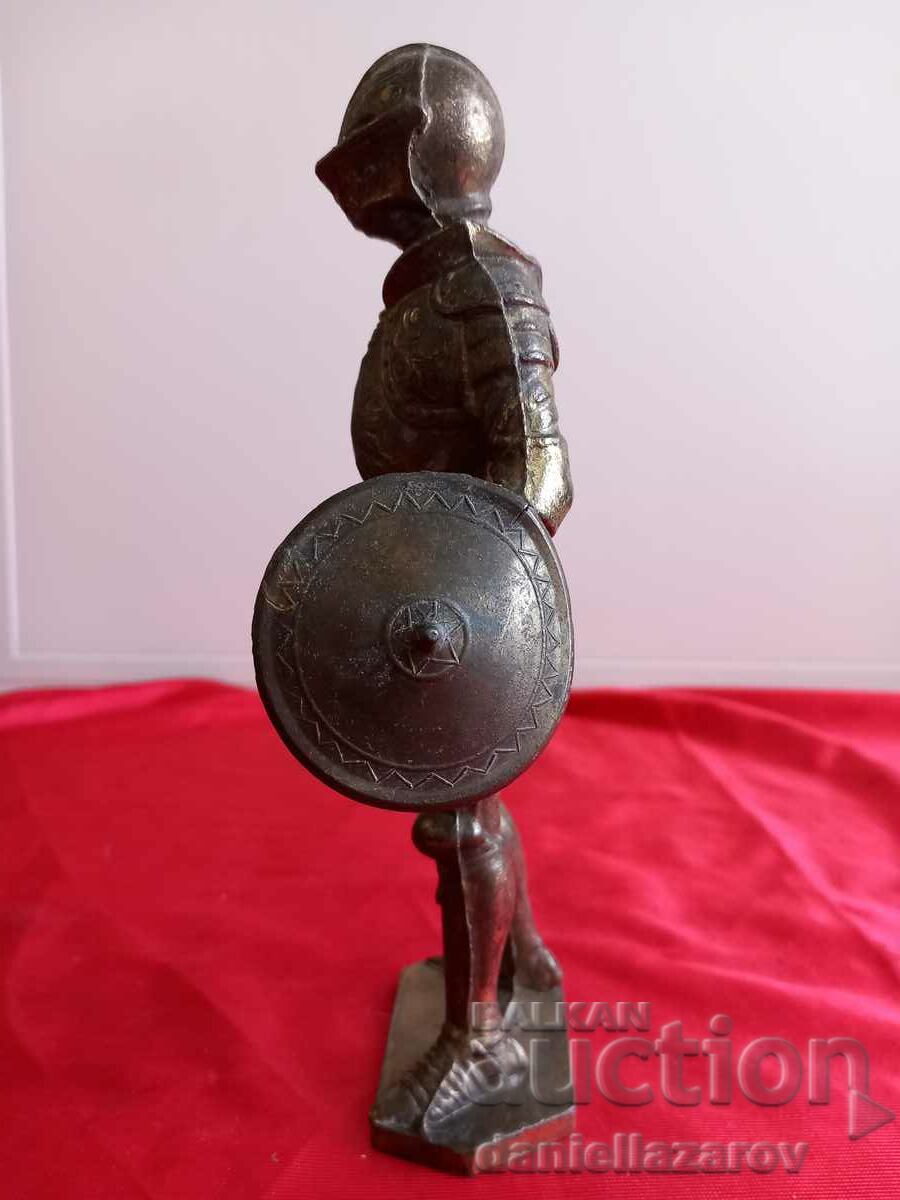 Auction Old Bronze Statuette KNIGHT Auction Old Bronze Statuette KNIGHT