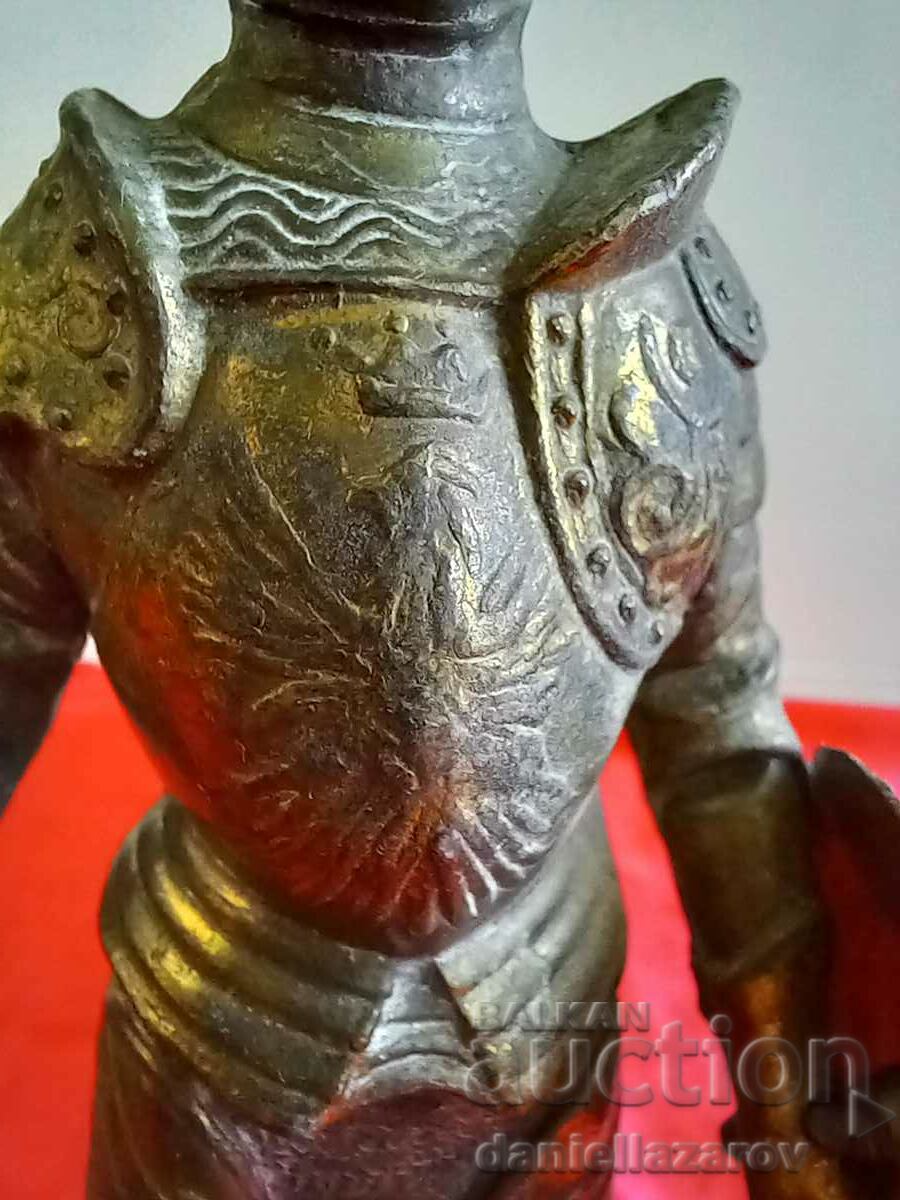 Delivery of Old Bronze Statuette KNIGHT Delivery of Old Bronze Statuette KNIGHT