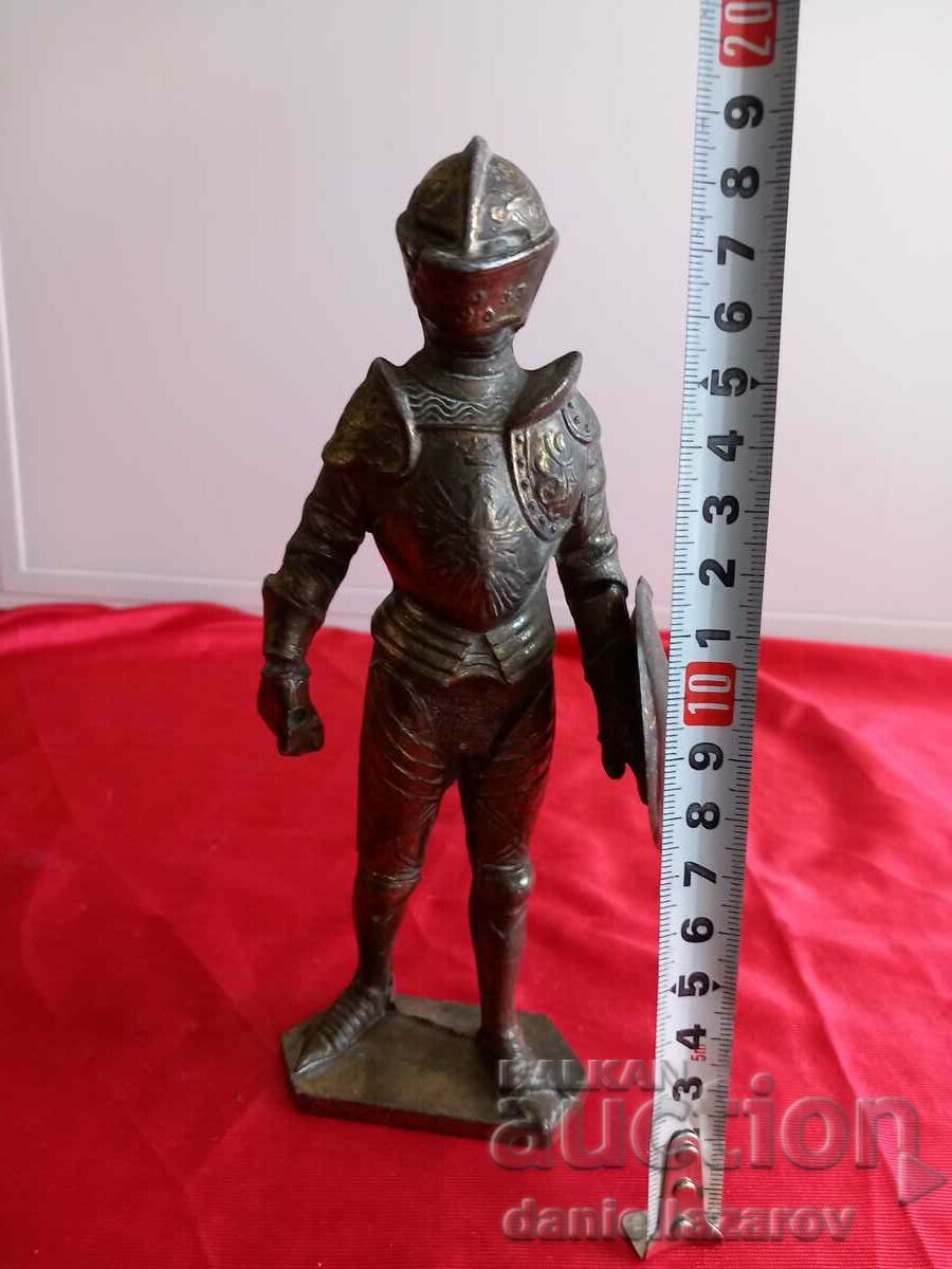 Old Bronze Statuette KNIGHT - 5 Old Bronze Statuette KNIGHT - 5