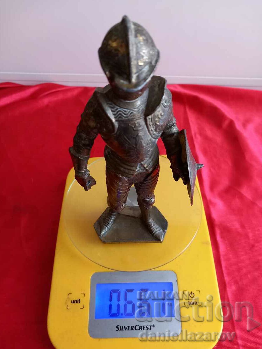 Old Bronze Statuette KNIGHT - 6 Old Bronze Statuette KNIGHT - 6