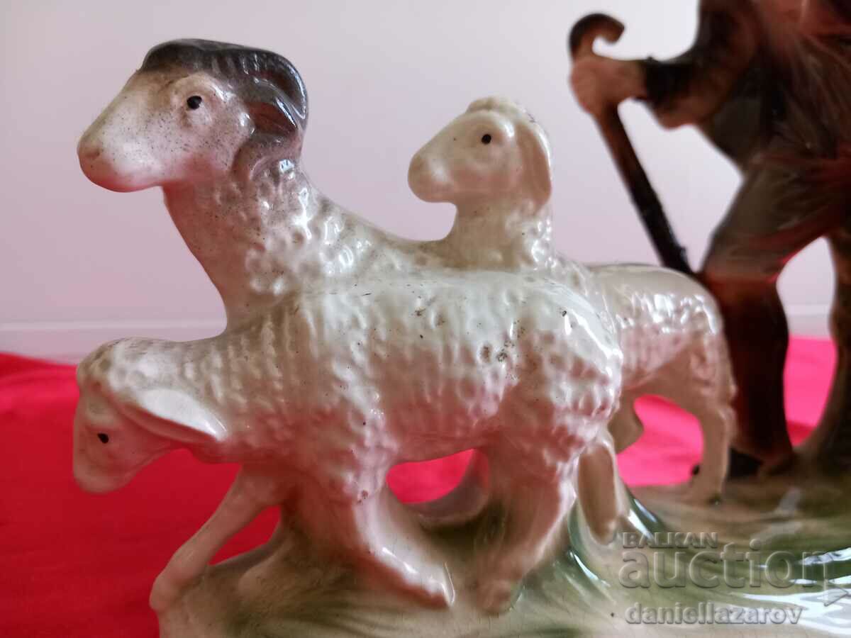 Sitzendorf Porcelain Figurine "Shepherd with Sheep" with price 75.00 BGN | € 38.35 Sitzendorf Porcelain Figurine "Shepherd with Sheep" with price 75.00 BGN | € 38.35