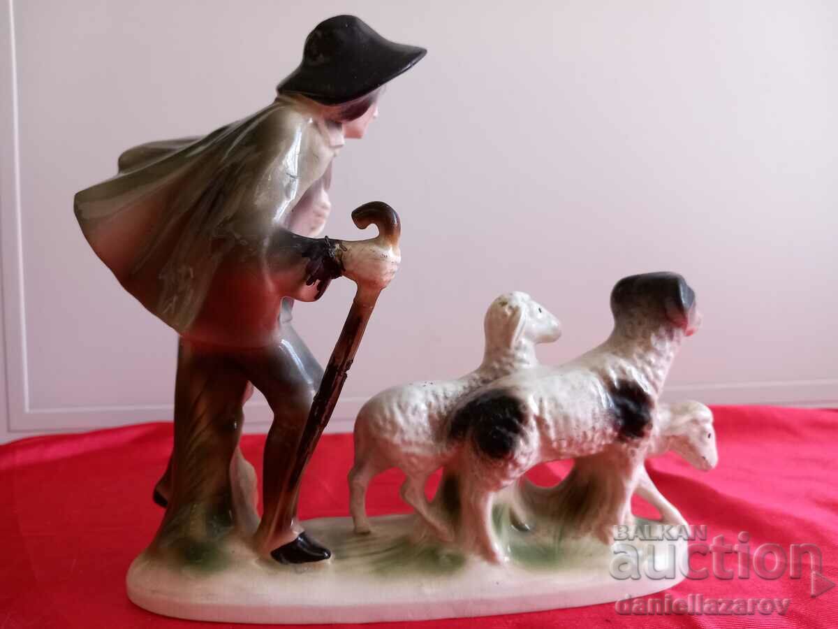 Delivery of Sitzendorf Porcelain Figurine "Shepherd with Sheep" Delivery of Sitzendorf Porcelain Figurine "Shepherd with Sheep"