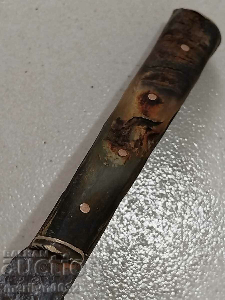 Buinovski knife charred buffalo horn 24cm without kaniya karakulak - 6 Buinovski knife charred buffalo horn 24cm without kaniya karakulak - 6