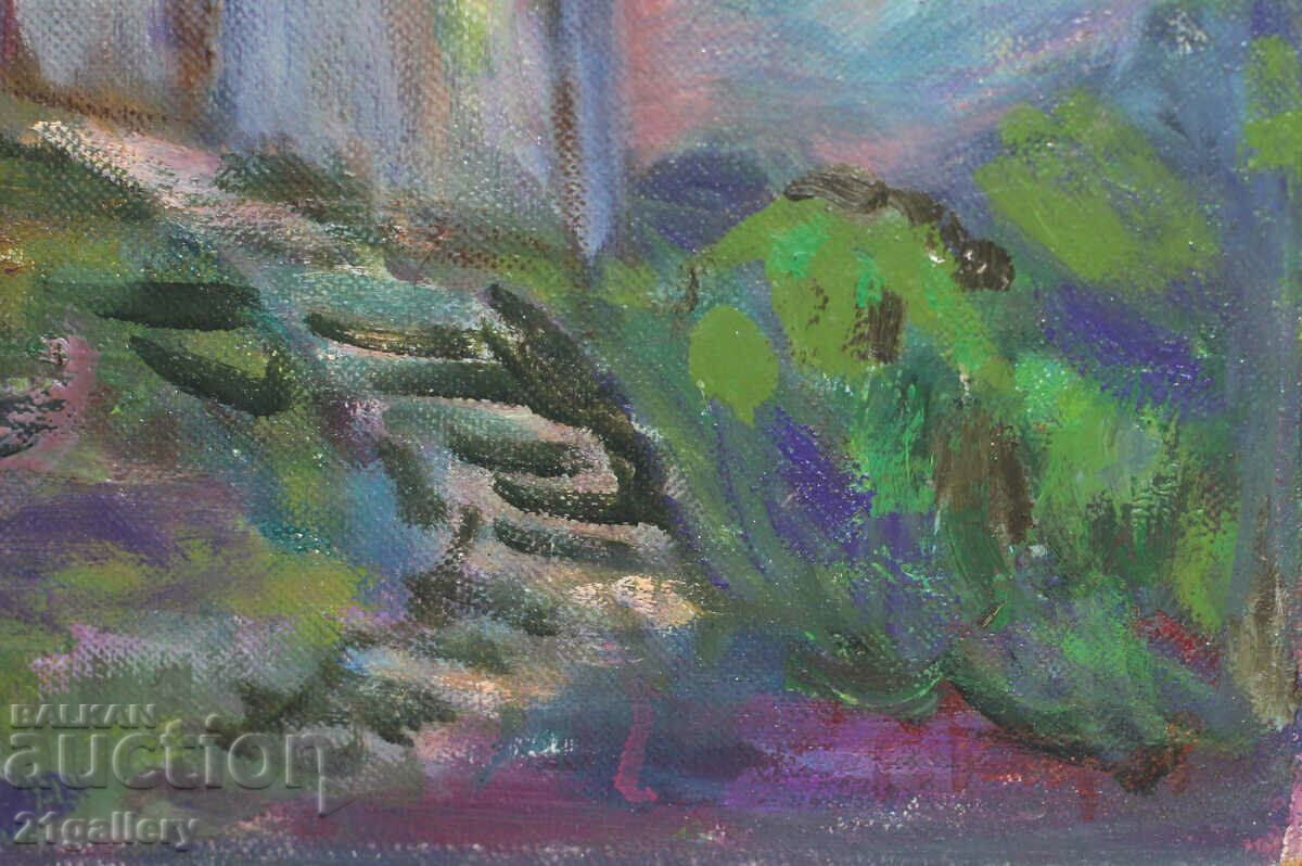 Георги Киров (1915-2000) Пейзаж - "Мелник привечер" - 5 Георги Киров (1915-2000) Пейзаж - "Мелник привечер" - 5