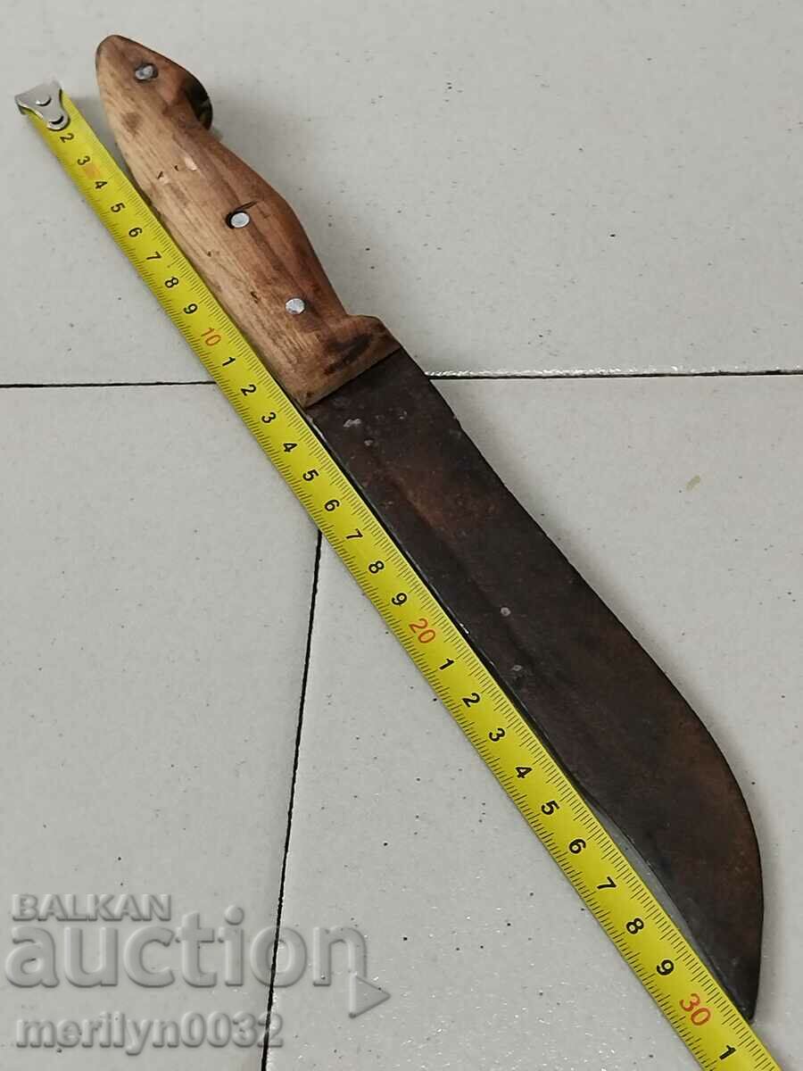 Old knife 31 cm without handle - 5
