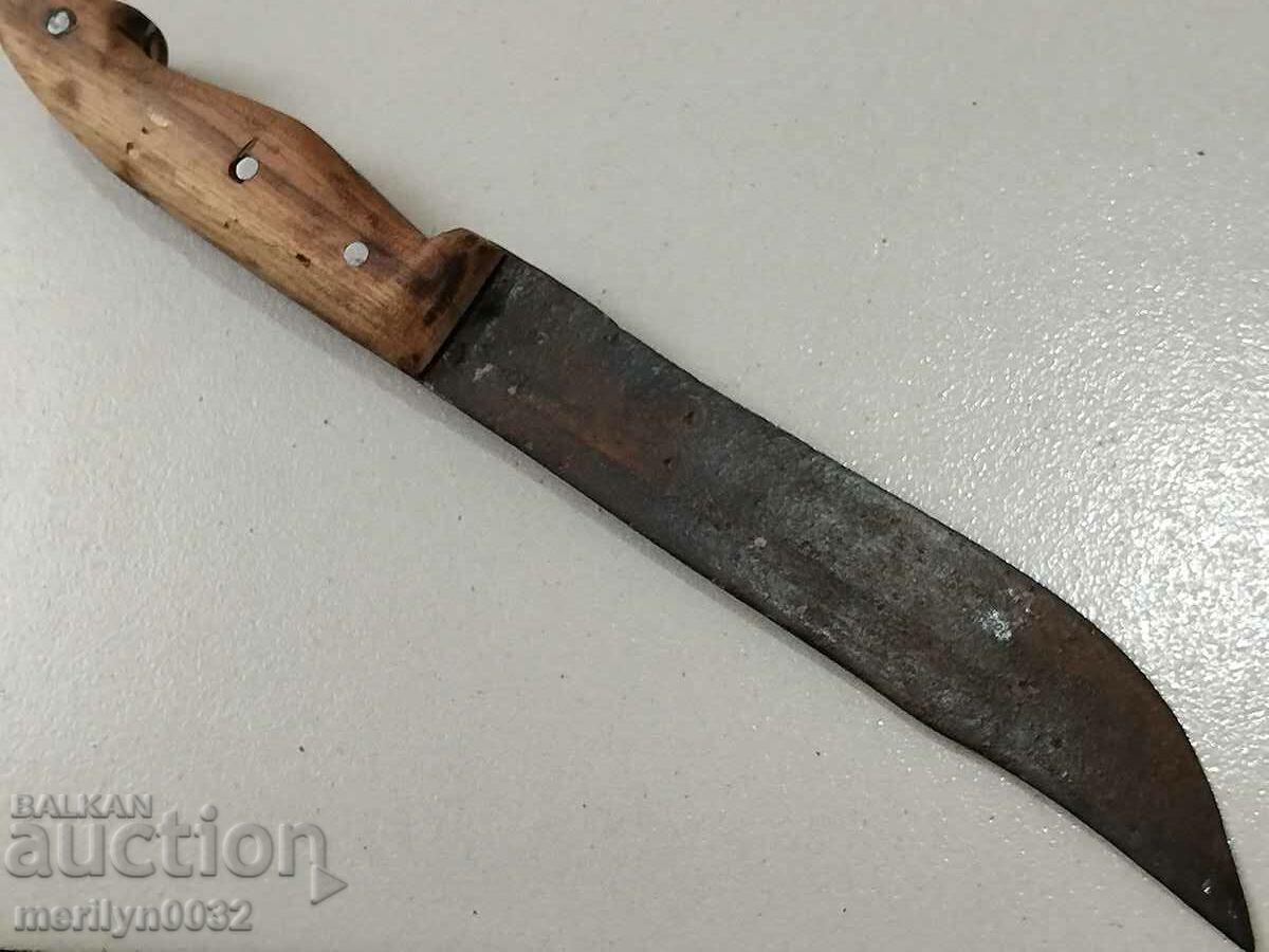 Old knife 31 cm without handle - 7