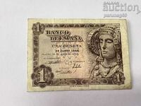 Spain 1 peseta 1949