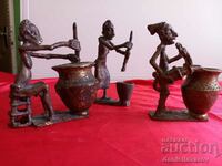 Old African Bronze Sculptures, Statuette, Benin