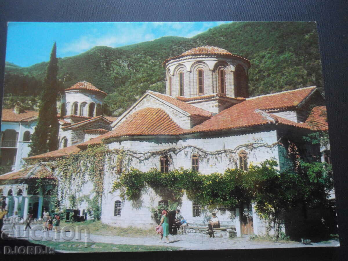 BACHKOV MONASTERY - the church, Old card