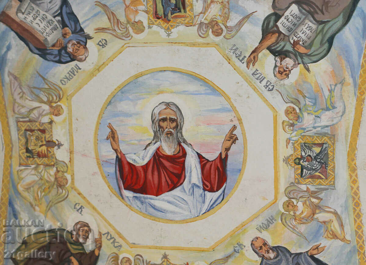 Church dome mural project, gouache painting - 7 Church dome mural project, gouache painting - 7