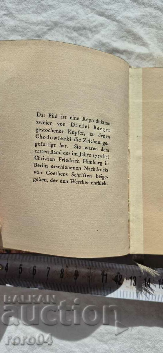 DIE LEIDEN des JUNGEN WERTHER von GOETHE with price € 49.99 | 97.77 BGN