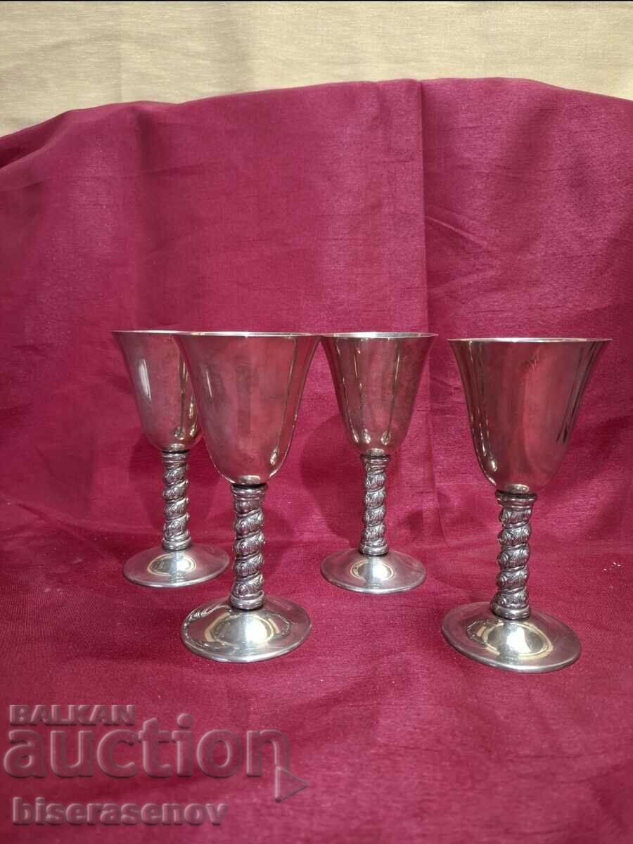 Vintage silver plated Spanish cups