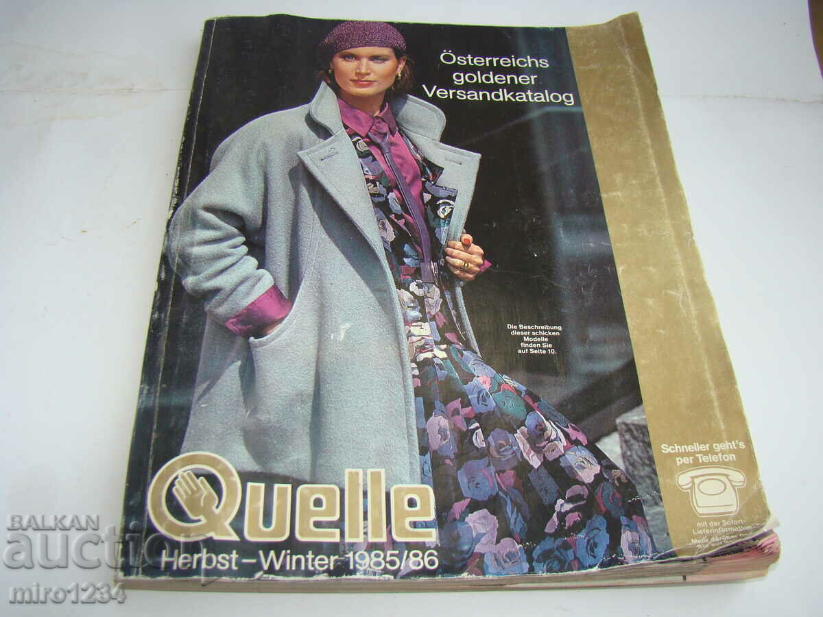 BZC QUELLE 1985/86 REVISTA NECKERMAN NECKERMAN