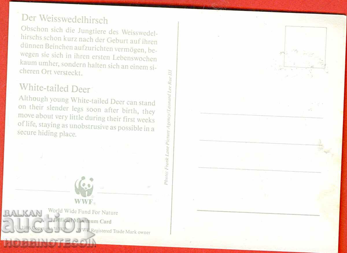 WWF CARD ENDANGERED ANIMALS - HALL ANTILLES CARD MAX with price 3.99 BGN | € 2.04