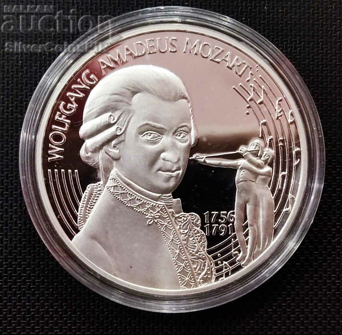 Silver 25 ECU Mozart 1996 Austria