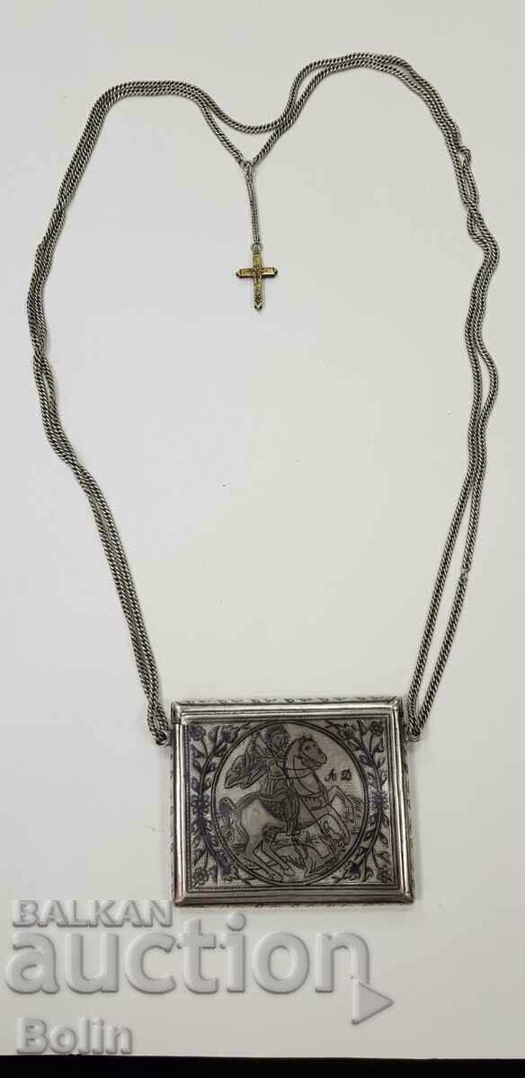 Auction A rare renaissance silver icon reliquary of St. George Auction A rare renaissance silver icon reliquary of St. George