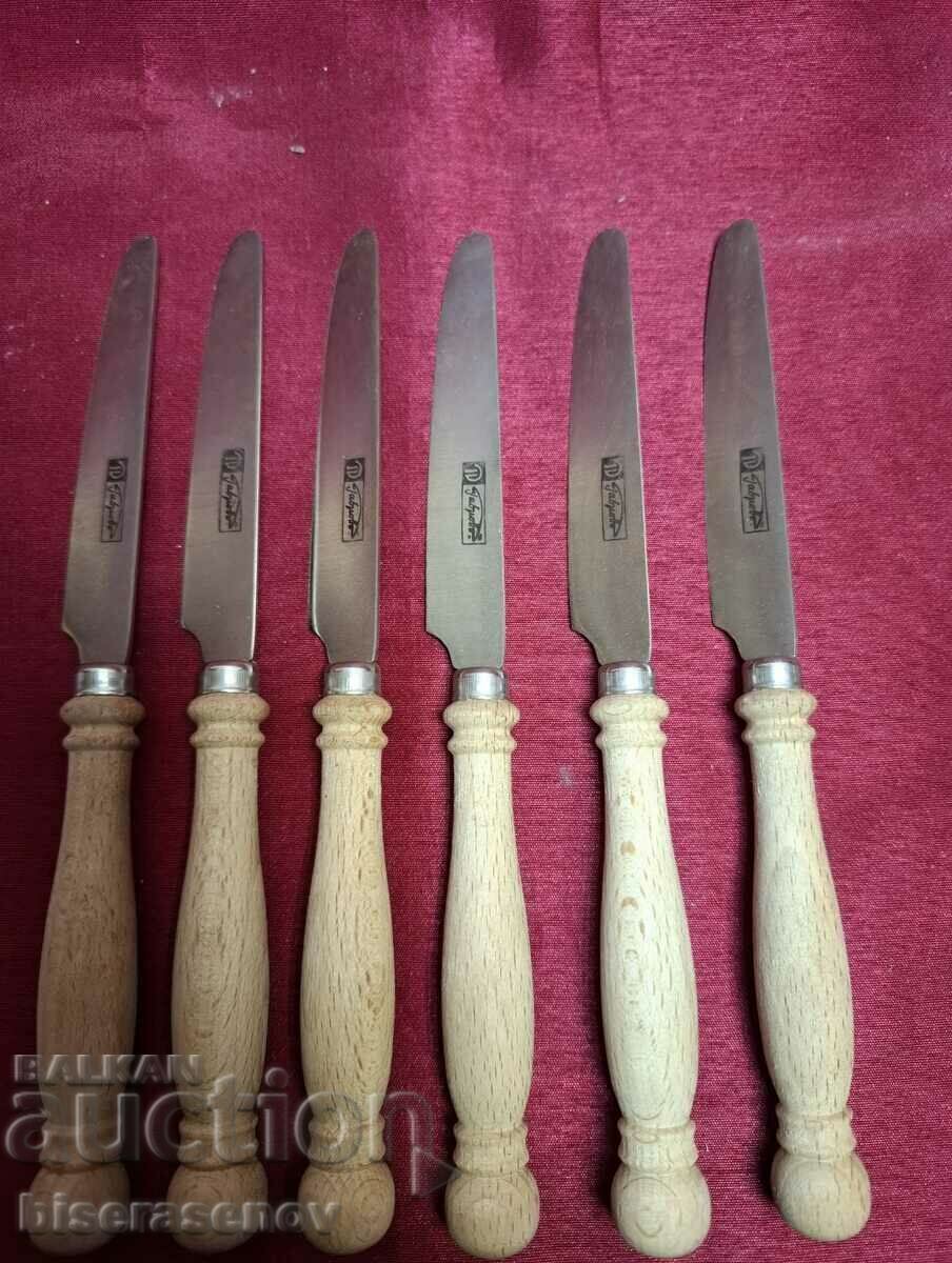 Set of old Bulgarian knives "Petko Denev" Gabrovo