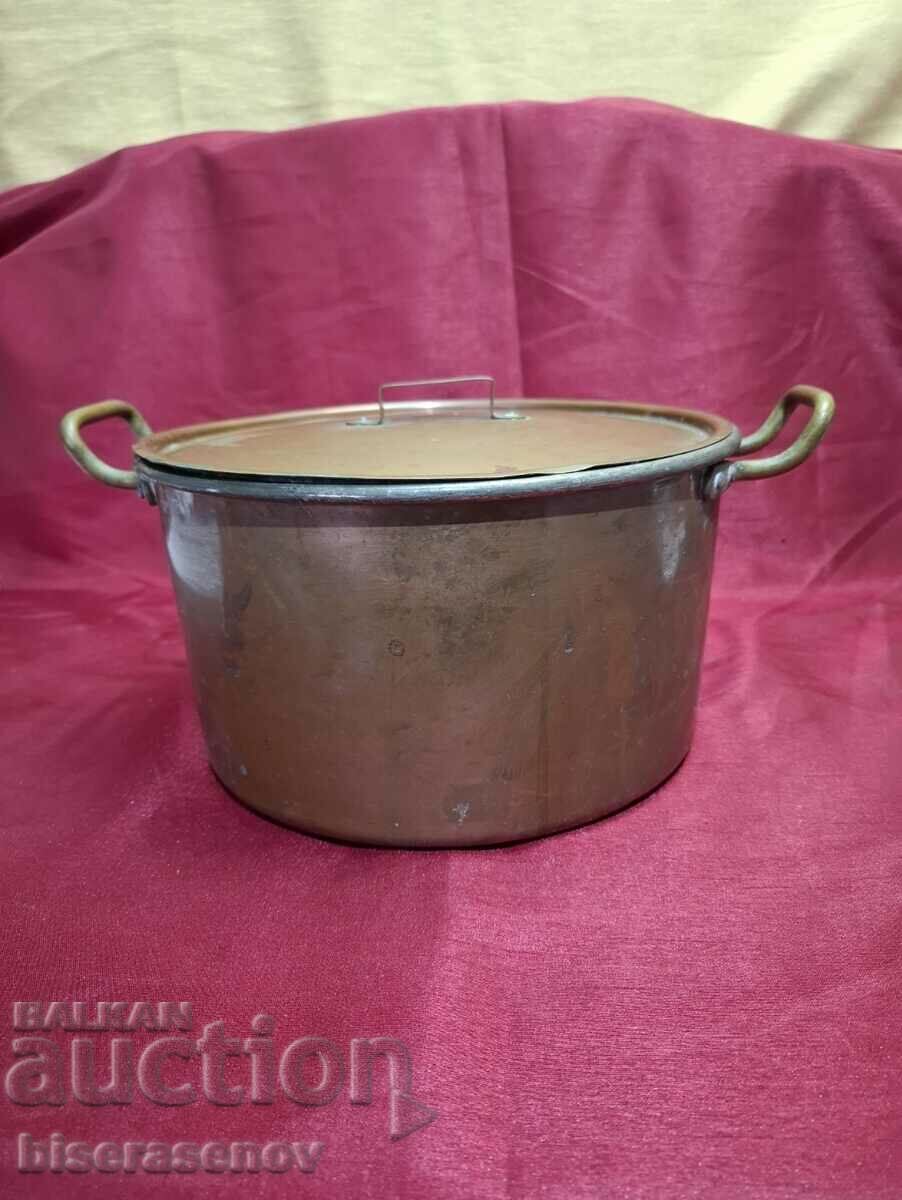 Old copper pot.!"SKULTUNA 1607"!