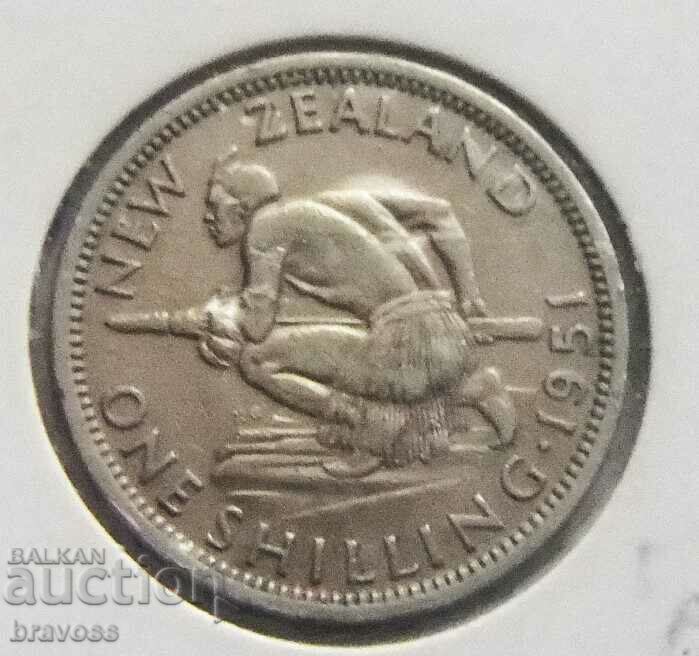 Noua Zeelandă - 1 sh.. - 1951 - R - B.Z.C