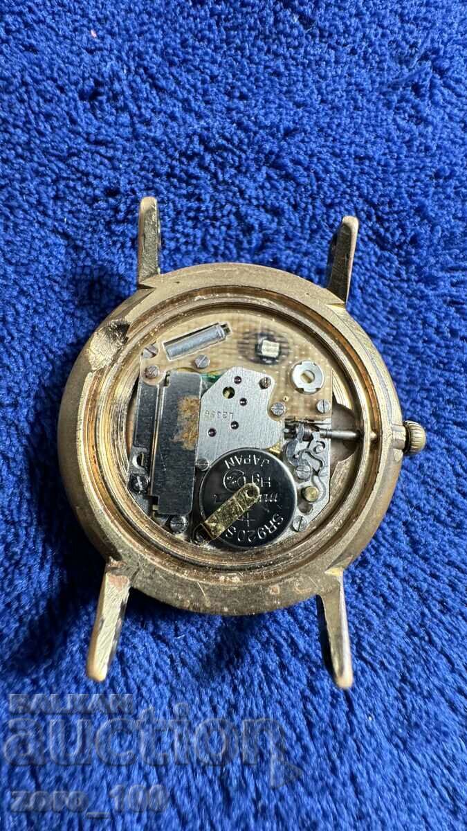 Auction Watch, quartz Seconds, gold plating, works! Auction Watch, quartz Seconds, gold plating, works!