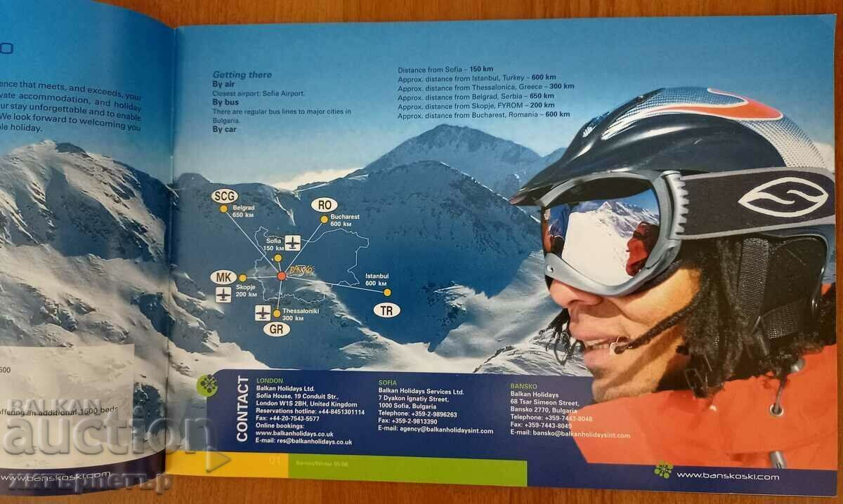 Auction Brochure book advertisement Bansko tourism ski 2005 Auction Brochure book advertisement Bansko tourism ski 2005