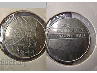 MINT ERROR-2½ guilders Netherlands 1991